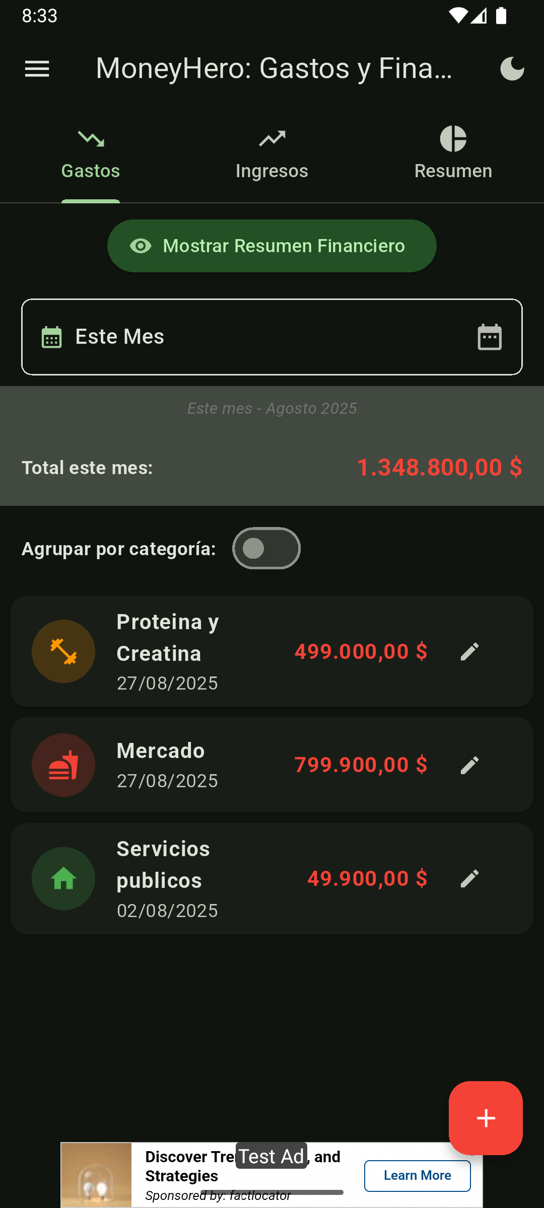 Control de Gastos Completo